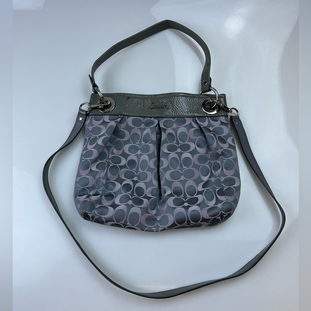 Coach Ashley Grey Monogram Crossbody with Sling N239-15 - Picture 2 of 10
